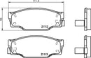 Mintex Brake Pad Set fits -Isuzu MDB1420 (also fits other vehicles)