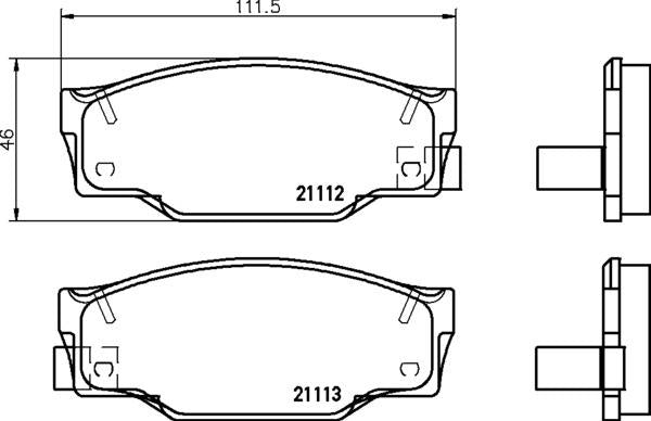 Mintex Brake Pad Set fits -Isuzu MDB1420 (also fits other vehicles)