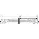 Borg & Beck Brake Hose Part No -BBH6025