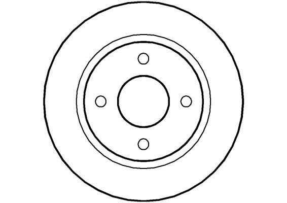 Disctech Brake Disc - Fits Nissan - ABD2007 - Front Axle
