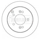 Borg & Beck Brake Disc Pair Part No -BBD4540