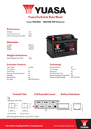 Yuasa YBX3086 - 3086 SMF Car Battery - 4 Year Warranty
