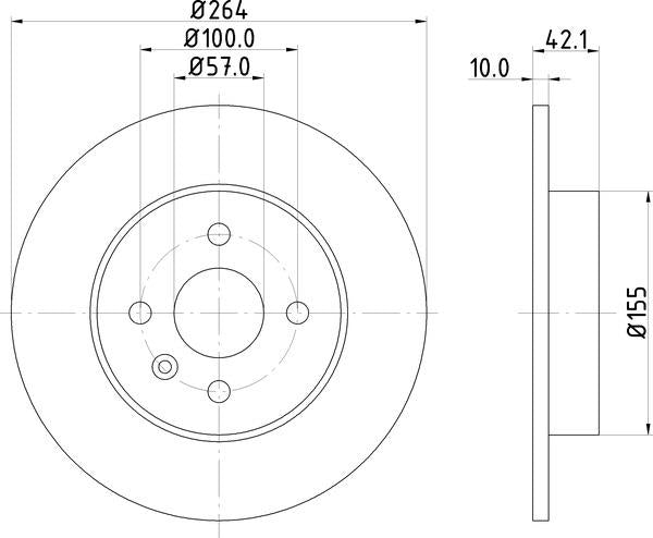 Mintex Brake Discs fits -Opel Vauxhall V300:6 MDC1791 (also fits other vehicles)