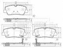 Borg & Beck Rear Brake Pad Set -BBP2613