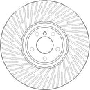 Disctech Brake Disc - Fits Bmw - ABD4059 - Front Axle Left