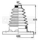 First Line Cv Joint Boot Kit Part No -FCB6134