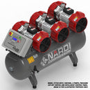 NARDI EXTREME MP 6HP 270ltr 21BAR Compressor with Panel
