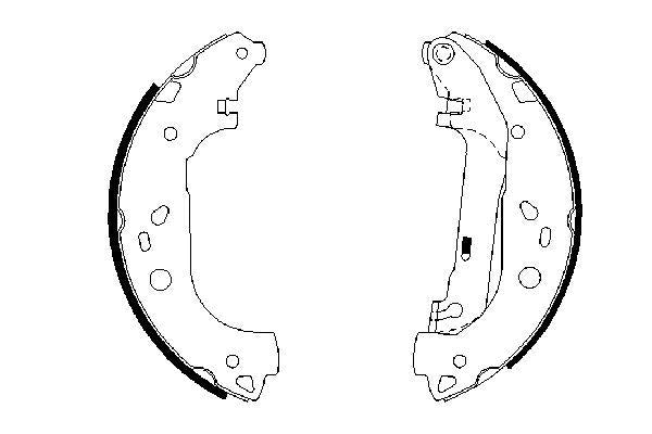 Bosch Brake Shoe Bs887 Part No - 0986487667