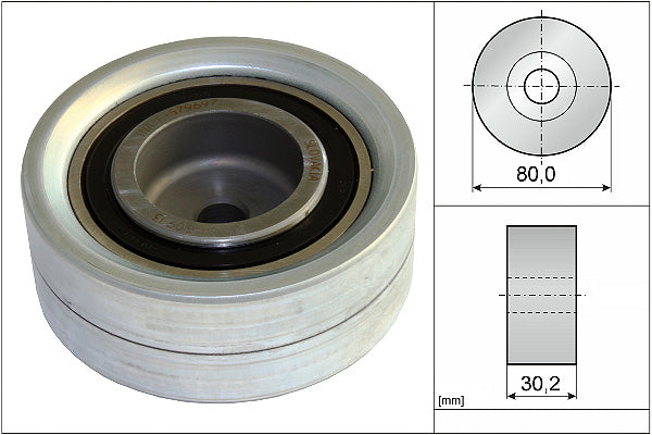 INA Deflection/Guide Pulley - Timing Belt - Part No - 532058210
