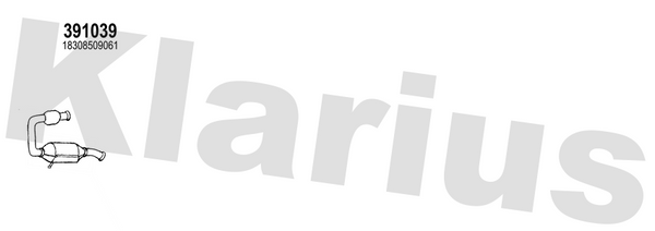 Klarius 391039 - Diesel Particulate Filter  - Fits Mini MINI COUNTRYMAN (R60)