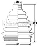 First Line Cv Joint Boot Kit Part No -FCB6246