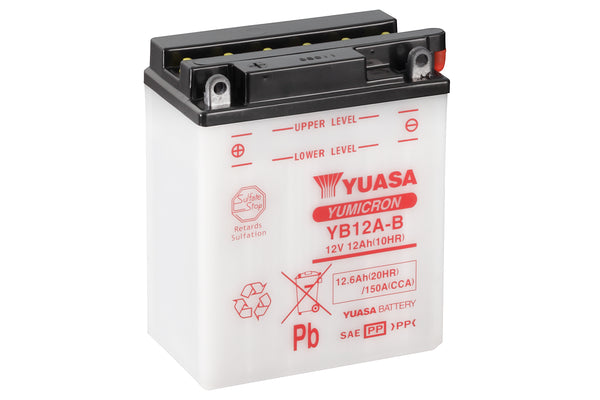 YB12A-B (CP) 12V Yuasa Yumicron Motorcycle Battery