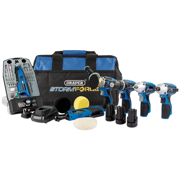 Draper Storm Force 10.8V Power Interchange Kit (11 Piece)