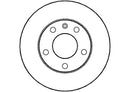 Disctech Brake Disc - Fits Ldv, Nissan - ABD2920 - Front Axle