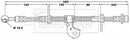 Borg & Beck Brake Hose Part No -BBH6698