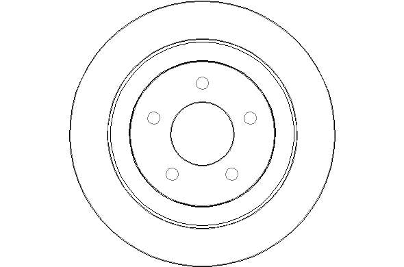 Disctech Brake Disc - Fits Honda, Mazda - ABD2074 - Rear Axle