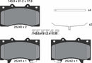 Textar Brake Pad Set - 2524001