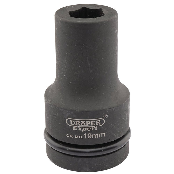 Expert HI-TORQ 6 Point Deep Impact Socket, 1" Sq Dr, 19mm