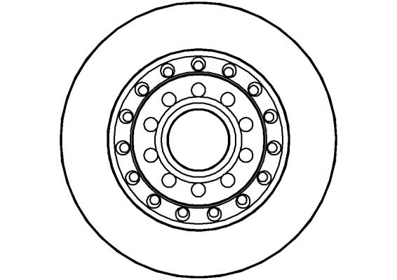 Disctech Brake Disc - Fits Audi, Bmw - ABD2852 - Rear Axle