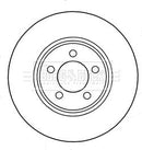 Borg & Beck Brake Disc Pair Part No -BBD5318