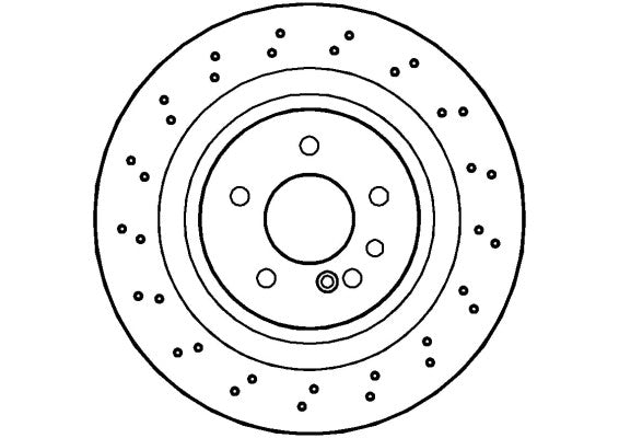 Disctech Brake Disc - Fits Mercedes-benz - ABD2861 - Rear Axle