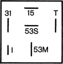 HELLA 5WG 003 620-091 Relay, wipe/wash interval - 12V - 6-pin connector