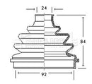 Borg & Beck Cv Joint Boot Kit Part No -BCB2138
