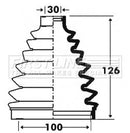 First Line Cv Joint Boot Kit Part No -FCB6100