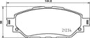 Mintex Brake Pad Set fits -Toyota MDB3989 (also fits other vehicles)