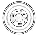 Borg & Beck Brake Drum (Single) -BBR7011
