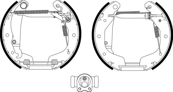 Mintex Brake Shoe Kits fits -Opel MSP101 (also fits other vehicles)