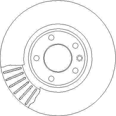 Disctech Brake Disc - Fits Ac, Opel - ABD3538 - Front Axle