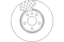 Disctech Brake Disc - Fits Audi, Isuzu - ABD2183 - Front Axle