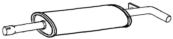 Klarius RN849D - Box With Centre Pipe  - Fits Renault Grand Scenic 1.6i