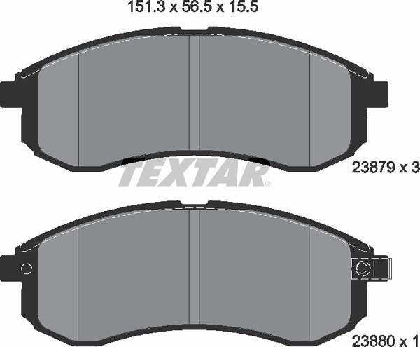 Textar Brake Pad Set - 2387902