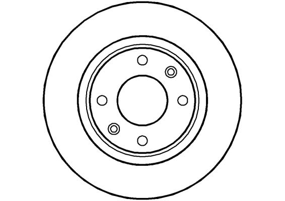 Disctech Brake Disc - Fits Citroën - ABD2027 - Front Axle