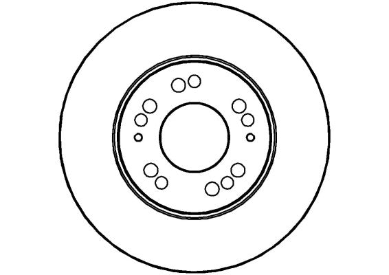 Disctech Brake Disc - Fits Bmw, Mitsubishi - ABD2723 - Front Axle