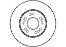Disctech Brake Disc - Fits Bmw, Mitsubishi - ABD2723 - Front Axle