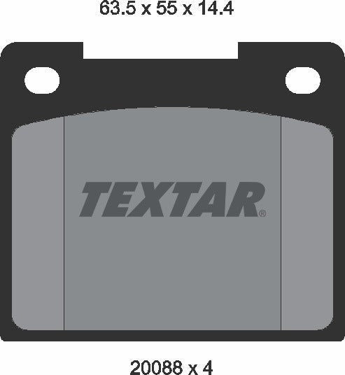 Textar Brake Pad Set - 2008802