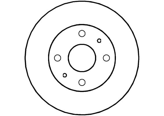 Disctech Brake Disc - Fits Daihatsu, Mazda - ABD2248 - Front Axle