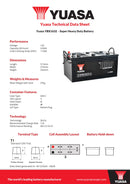 Yuasa YBX1632 Super Heavy Duty Battery - 1632
