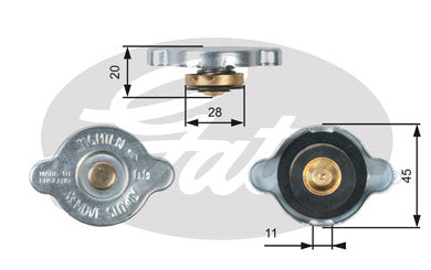 Gates Radiator Cap - RC124