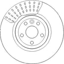 Disctech Brake Disc - Fits Ford, Jaguar - ABD3386 - Front Axle