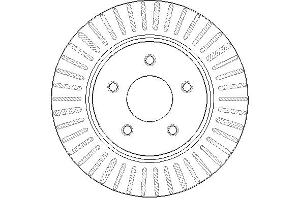 Disctech Brake Disc - Fits Nissan, Opel - ABD3239 - Rear Axle