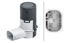 HELLA 6PX 358 141-661 Sensor, parking distance control - straight - 3-pin connector - Plugged