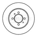 Borg & Beck Brake Disc Pair Part No -BBD5101