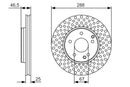 Bosch Brake Disc Pair Part No - 0986479R69