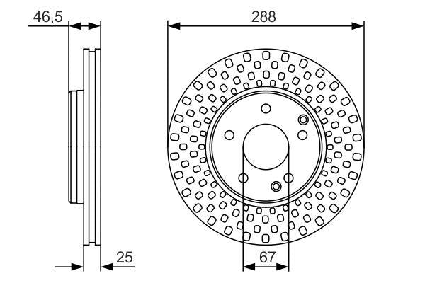 Bosch Brake Disc Pair Part No - 0986479R69