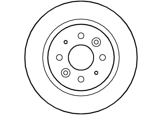 Disctech Brake Disc - Fits Kia, Mitsubishi - ABD2766 - Rear Axle
