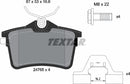 Citroën Peugeot, Brake Pad Set - Textar 2476501
